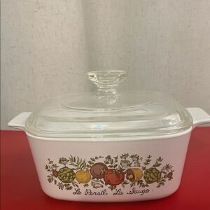Corning Ware 1 1/2 Qt Spice of Life Casserole A-1 1/2-B With A7C Lid